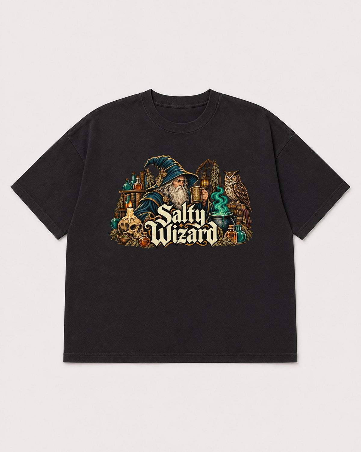 Mockup Boxy Heavyweight Tee Black product