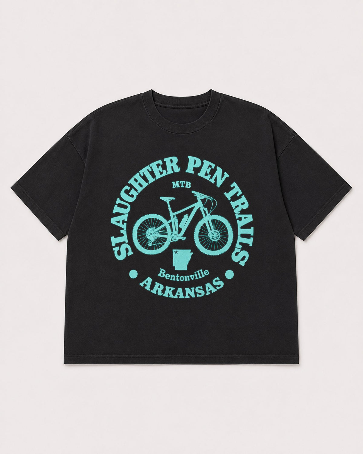 Mockup Boxy Heavyweight Tee Black product
