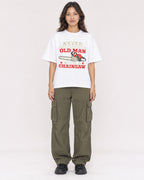 Mockup Boxy Heavyweight Tee White female full-body 02