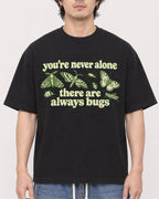 Mockup Boxy Heavyweight Tee Black male close-up 03