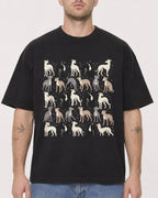 Mockup Boxy Heavyweight Tee Black male close-up 18