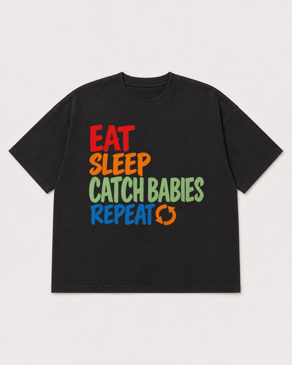 Mockup Boxy Heavyweight Tee Black product