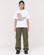 Mockup Boxy Heavyweight Tee White female full-body 42
