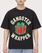Mockup Boxy Heavyweight Tee Black male close-up 01