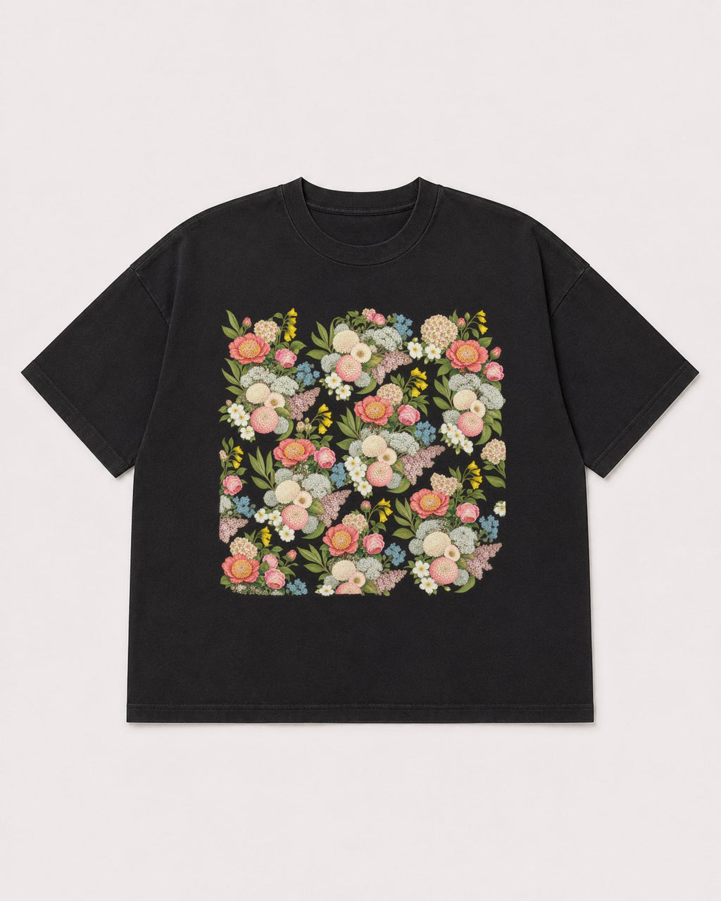 Mockup Boxy Heavyweight Tee Black product