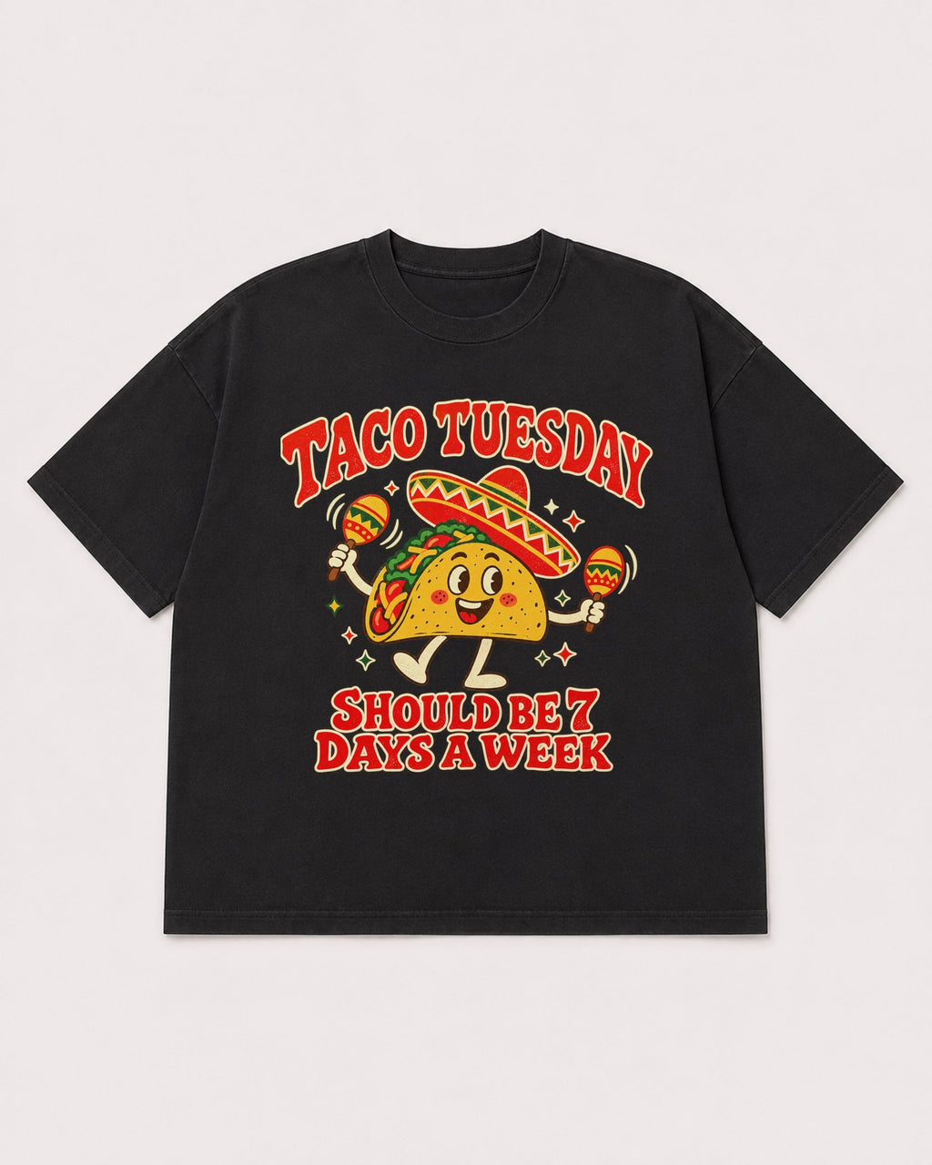 Mockup Boxy Heavyweight Tee Black product