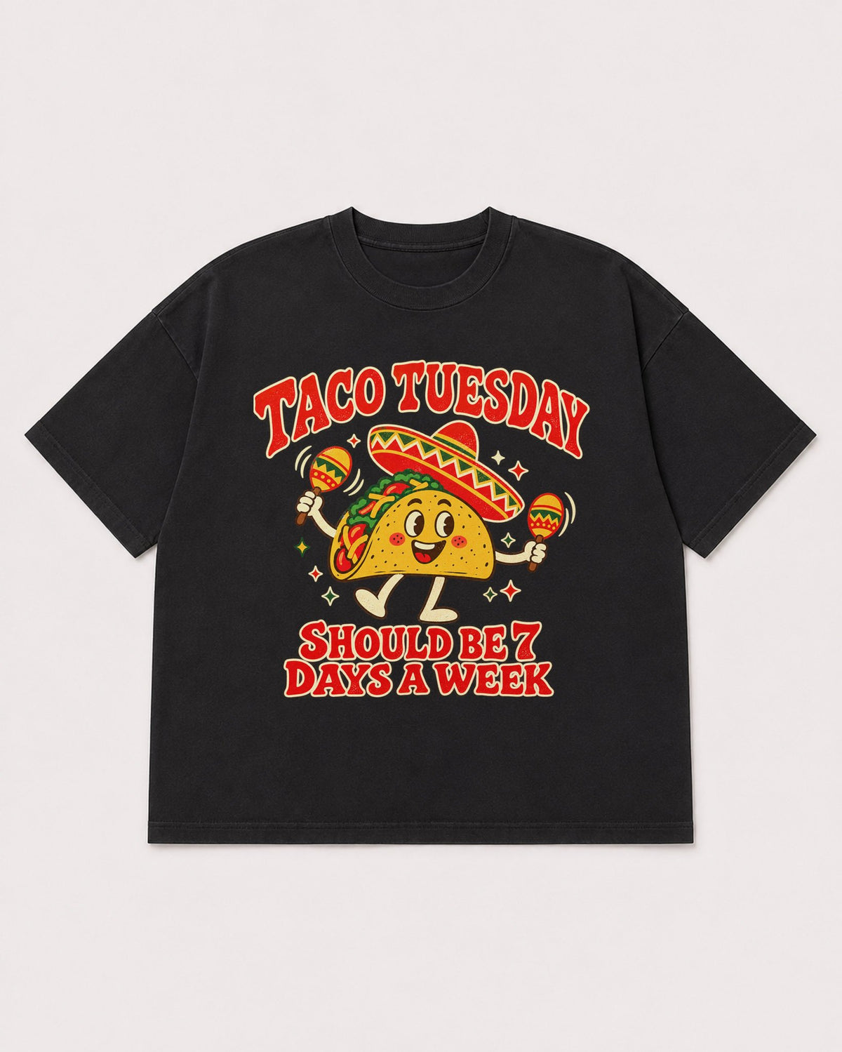 Mockup Boxy Heavyweight Tee Black product