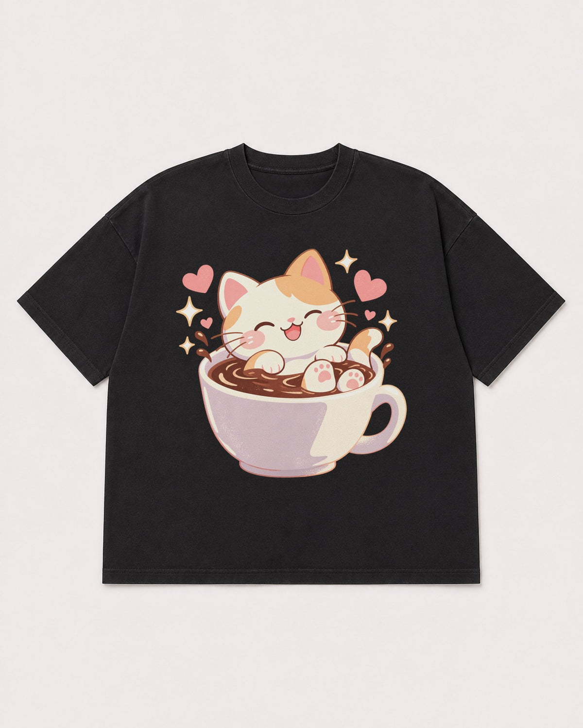 Mockup Boxy Heavyweight Tee Black product