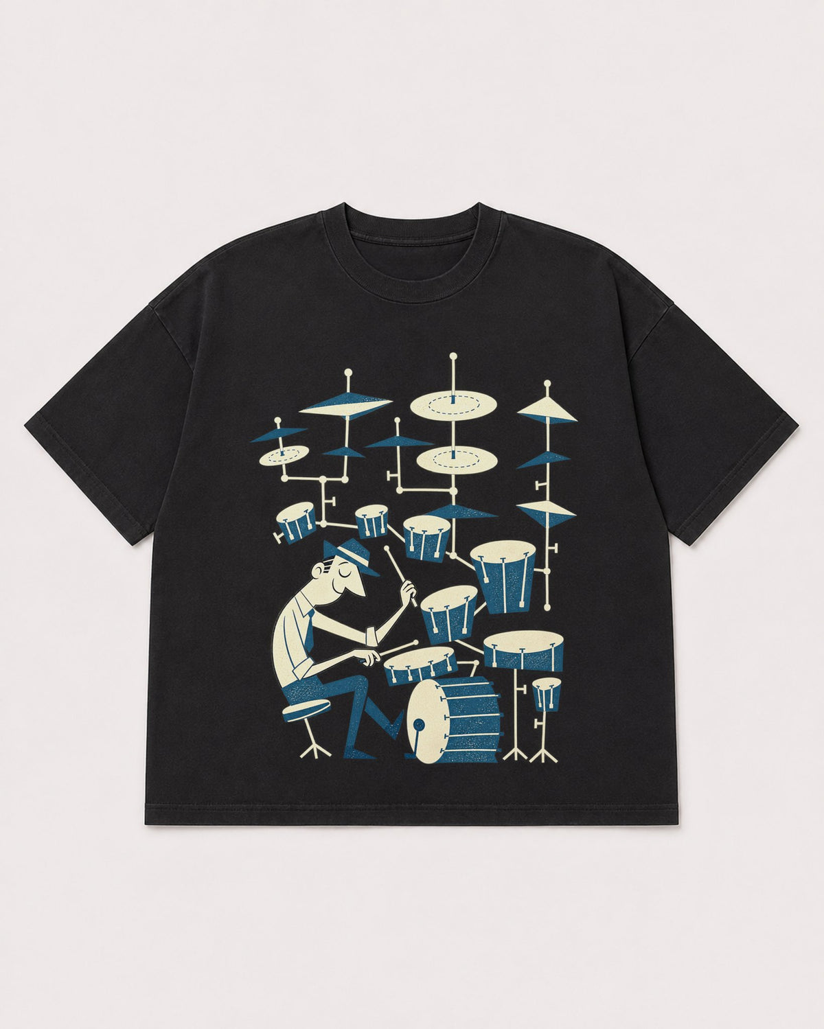 Mockup Boxy Heavyweight Tee Black product