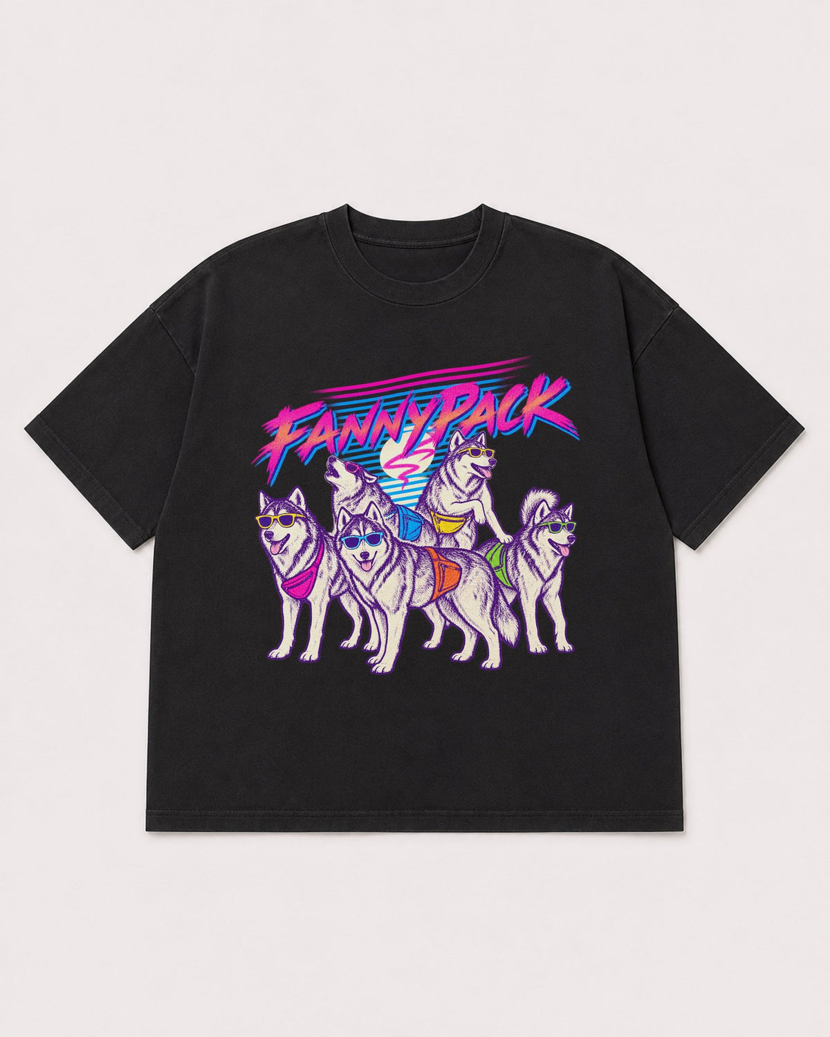 Mockup Boxy Heavyweight Tee Black product