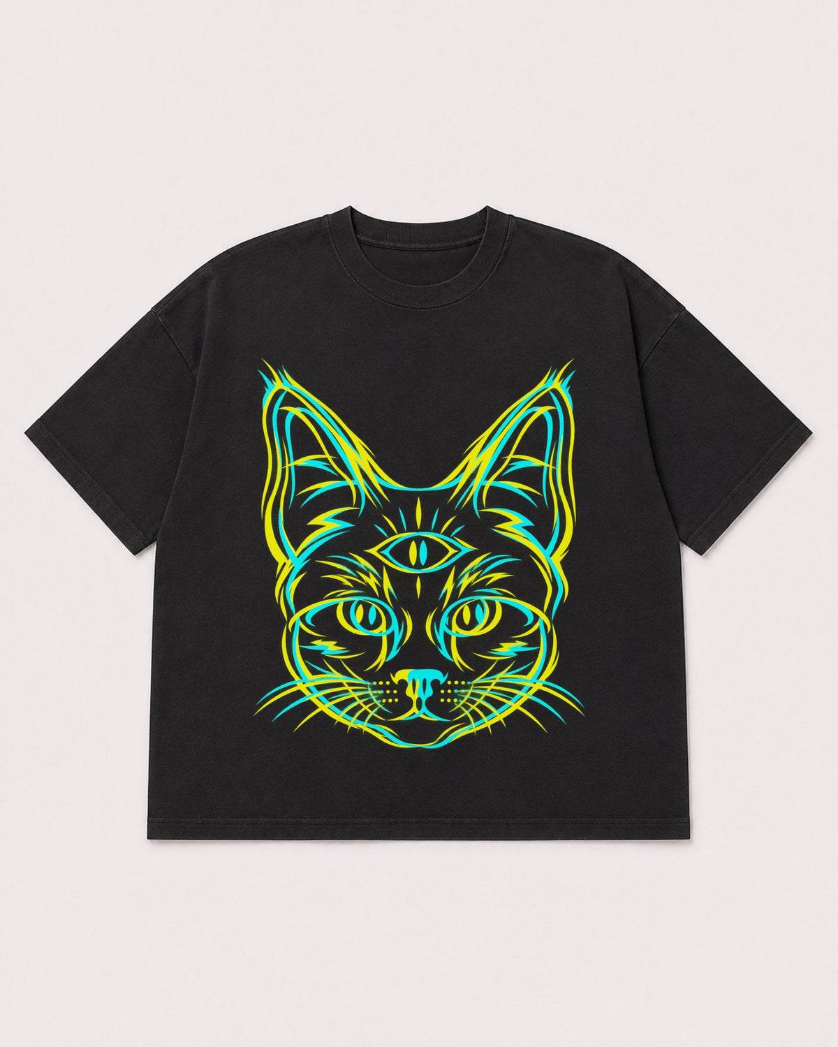 Mockup Boxy Heavyweight Tee Black product