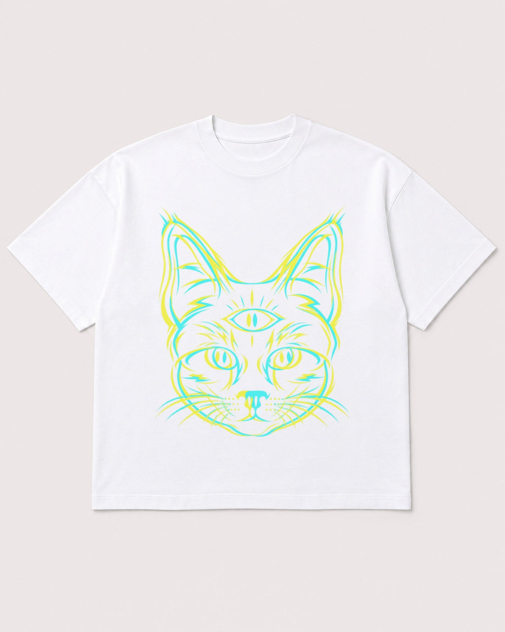 Mockup Boxy Heavyweight Tee White product