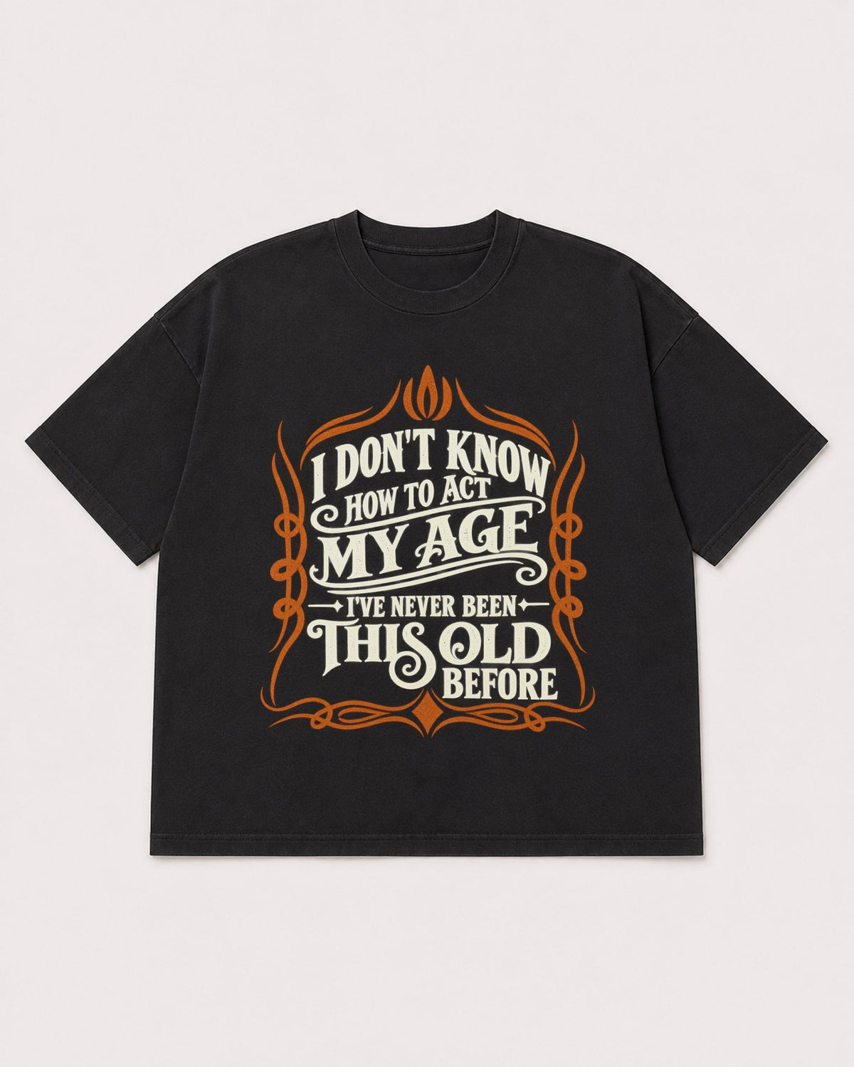 Mockup Boxy Heavyweight Tee Black product