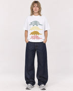 Mockup Boxy Heavyweight Tee White female full-body 19