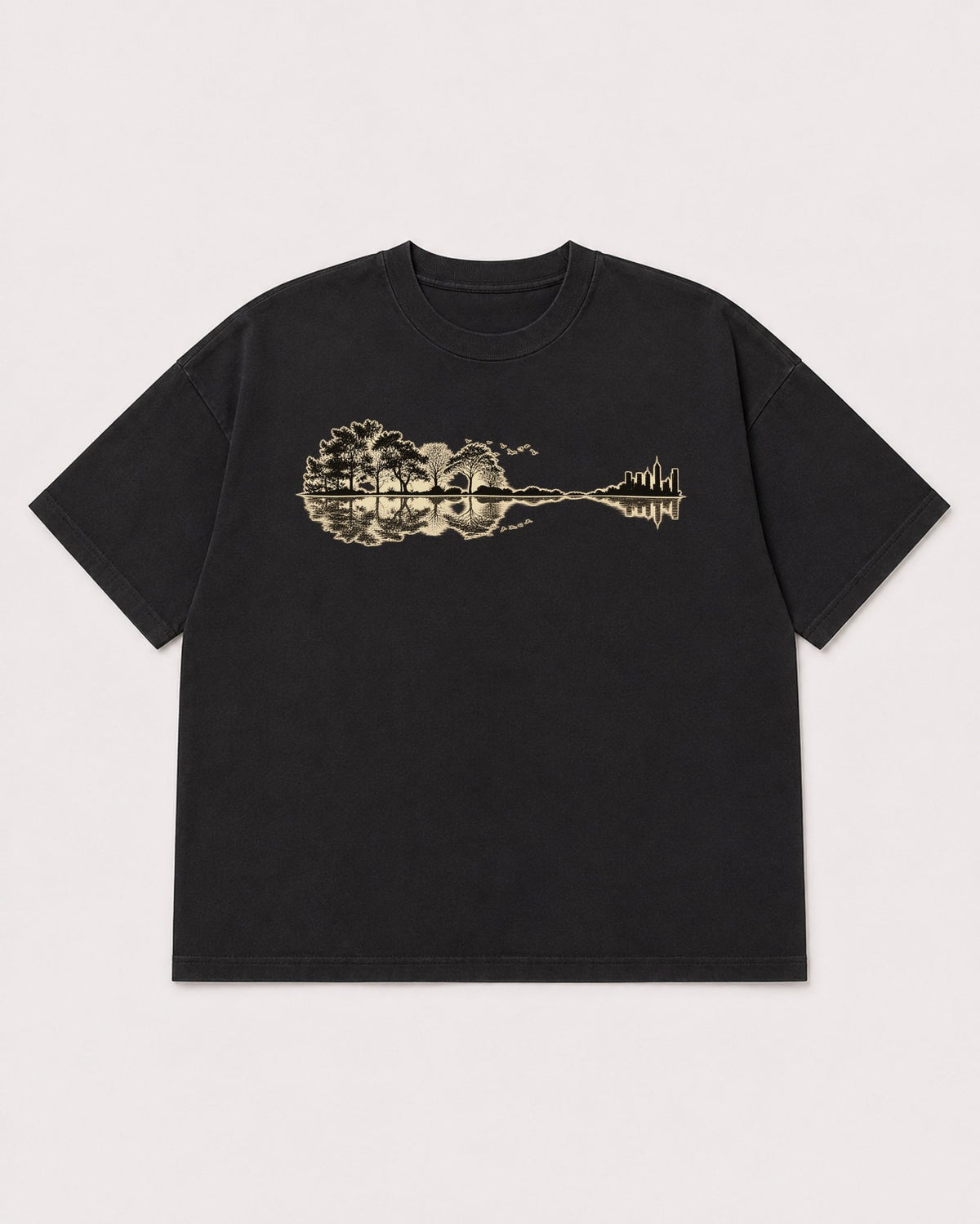 Mockup Boxy Heavyweight Tee Black product
