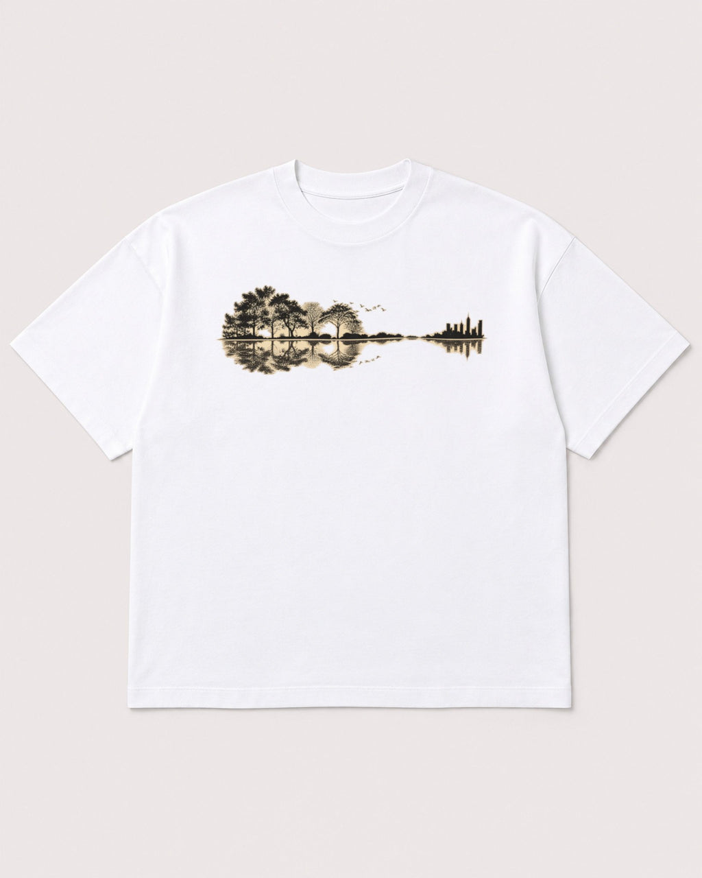 Mockup Boxy Heavyweight Tee White product
