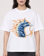 Mockup Boxy Heavyweight Tee White female close-up 03