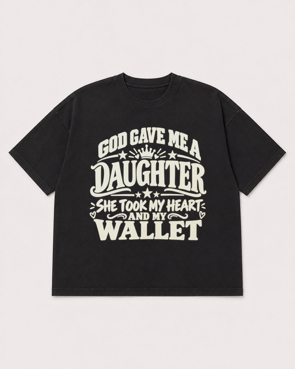 Mockup Boxy Heavyweight Tee Black product