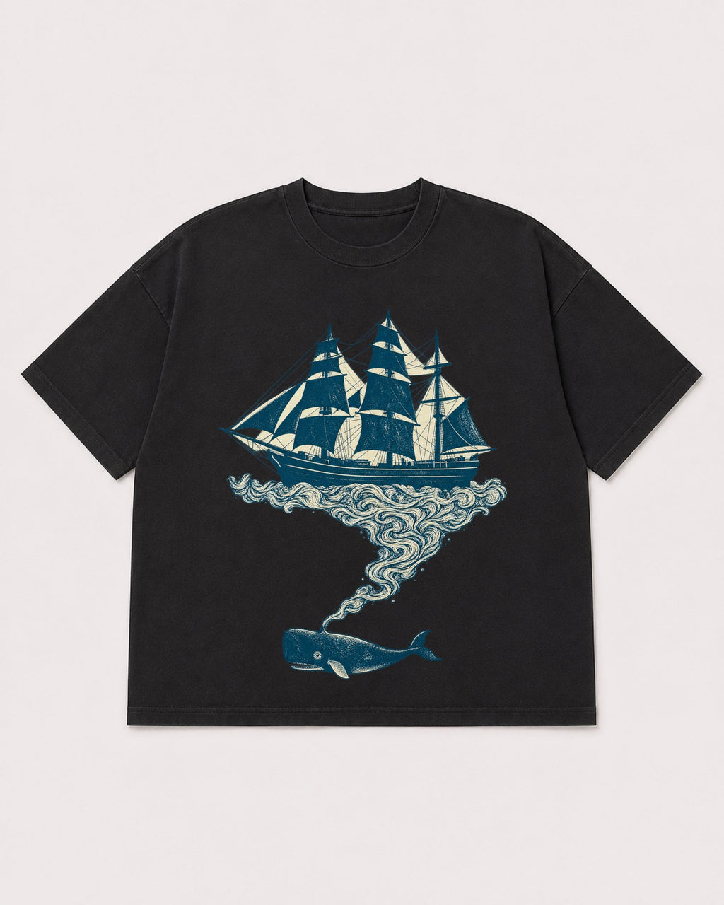 Mockup Boxy Heavyweight Tee Black product