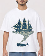 Mockup Boxy Heavyweight Tee White male close-up 02