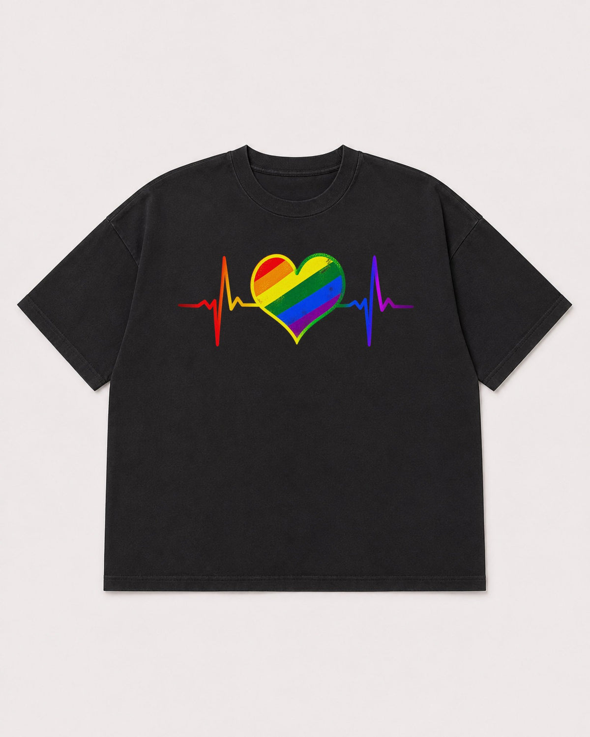 Mockup Boxy Heavyweight Tee Black product