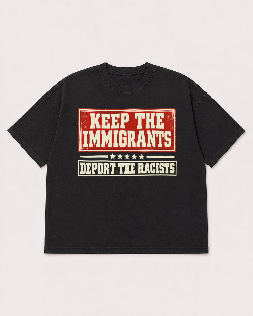 Mockup Boxy Heavyweight Tee Black product