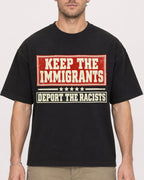 Mockup Boxy Heavyweight Tee Black male close-up 08