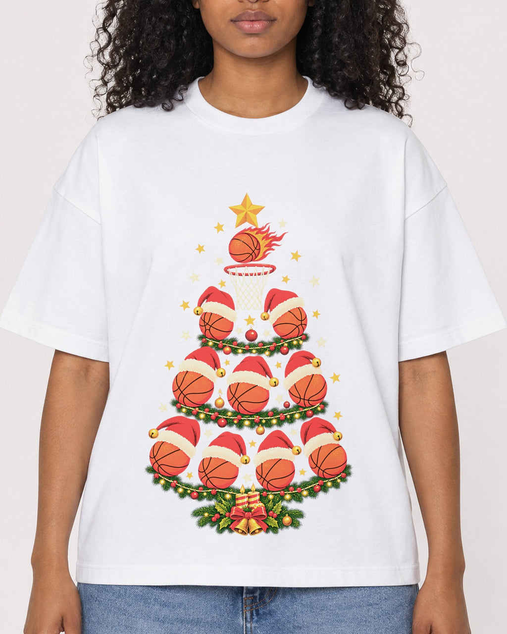 Mockup Boxy Heavyweight Tee White female close-up 05
