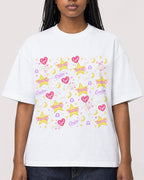 Mockup Boxy Heavyweight Tee White female close-up 04