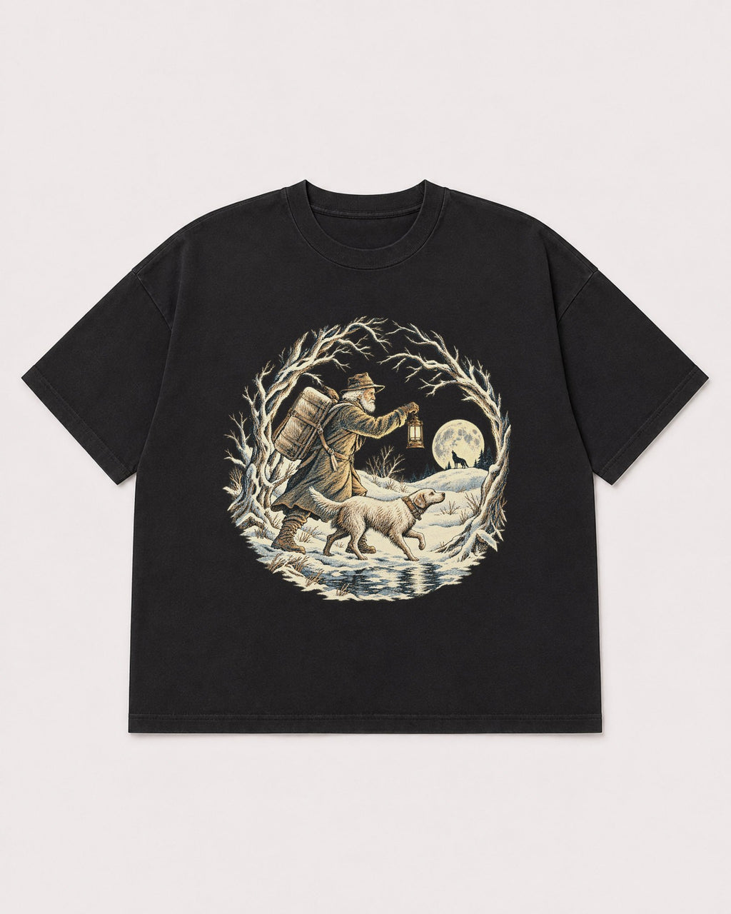 Mockup Boxy Heavyweight Tee Black product