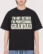 Mockup Boxy Heavyweight Tee Black male close-up 11