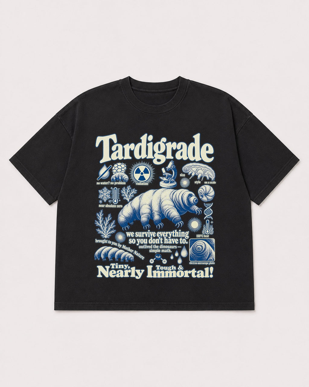 Mockup Boxy Heavyweight Tee Black product