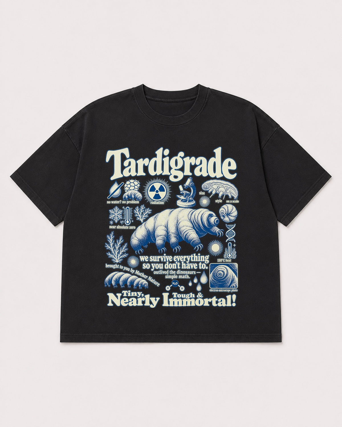 Mockup Boxy Heavyweight Tee Black product