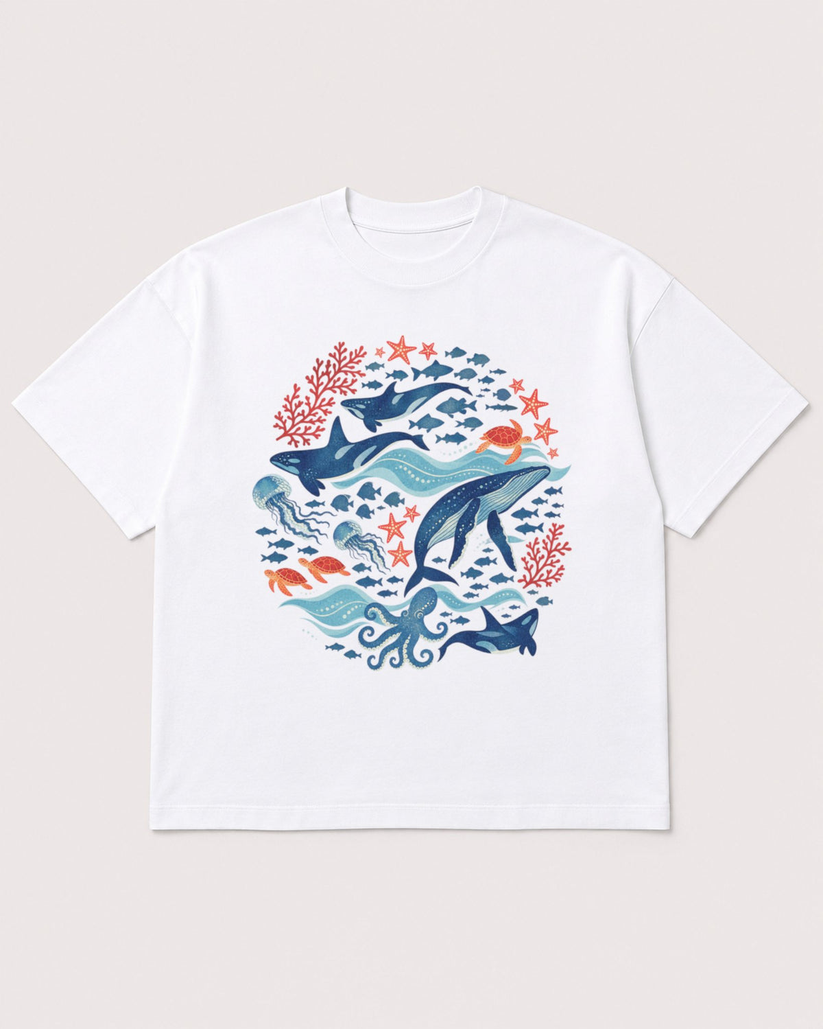 Mockup Boxy Heavyweight Tee White product