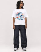 Mockup Boxy Heavyweight Tee White female full-body 24
