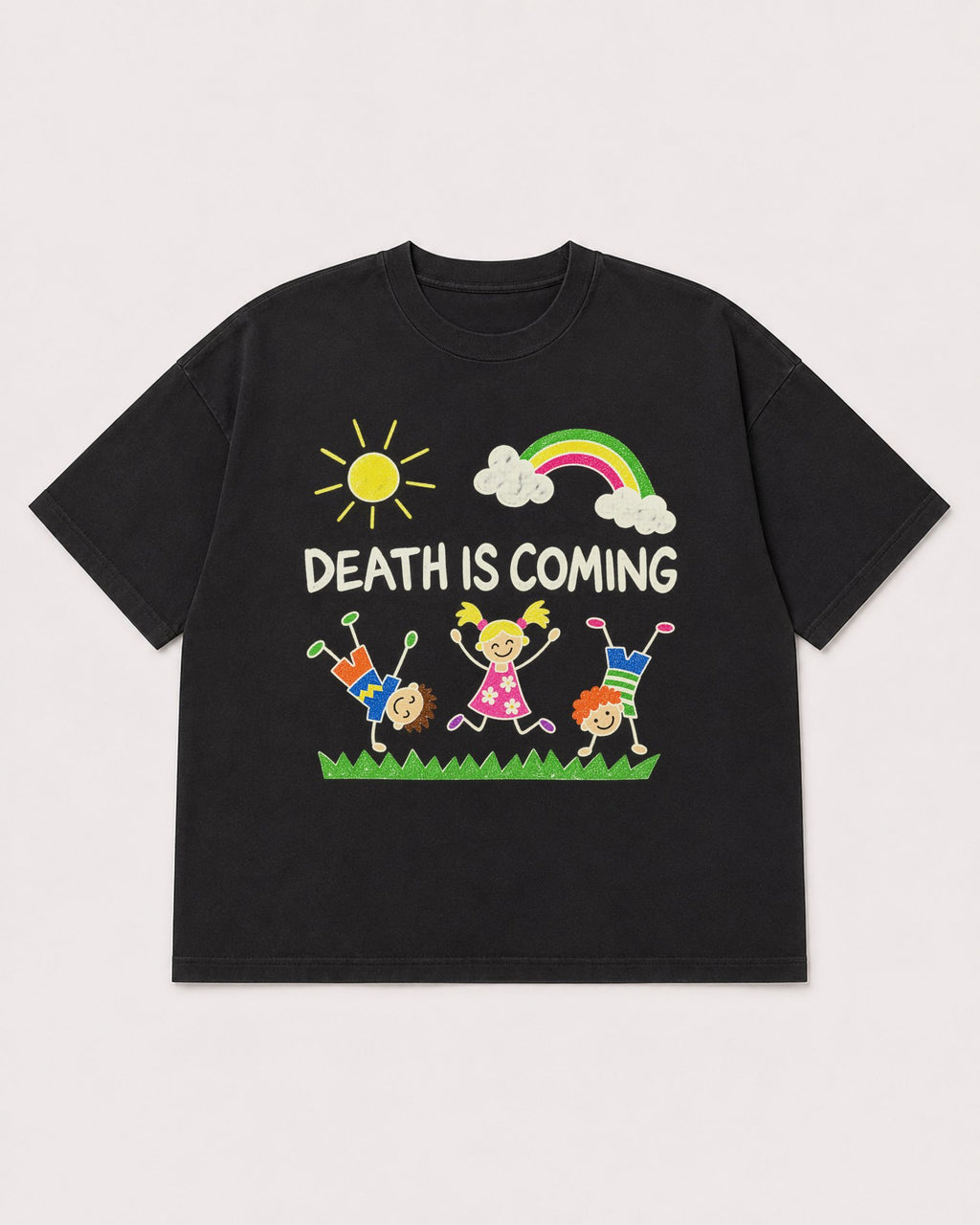 Mockup Boxy Heavyweight Tee Black product