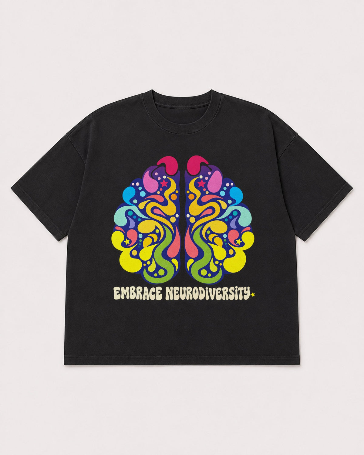 Mockup Boxy Heavyweight Tee Black product
