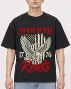 Mockup Boxy Heavyweight Tee Black male close-up 01