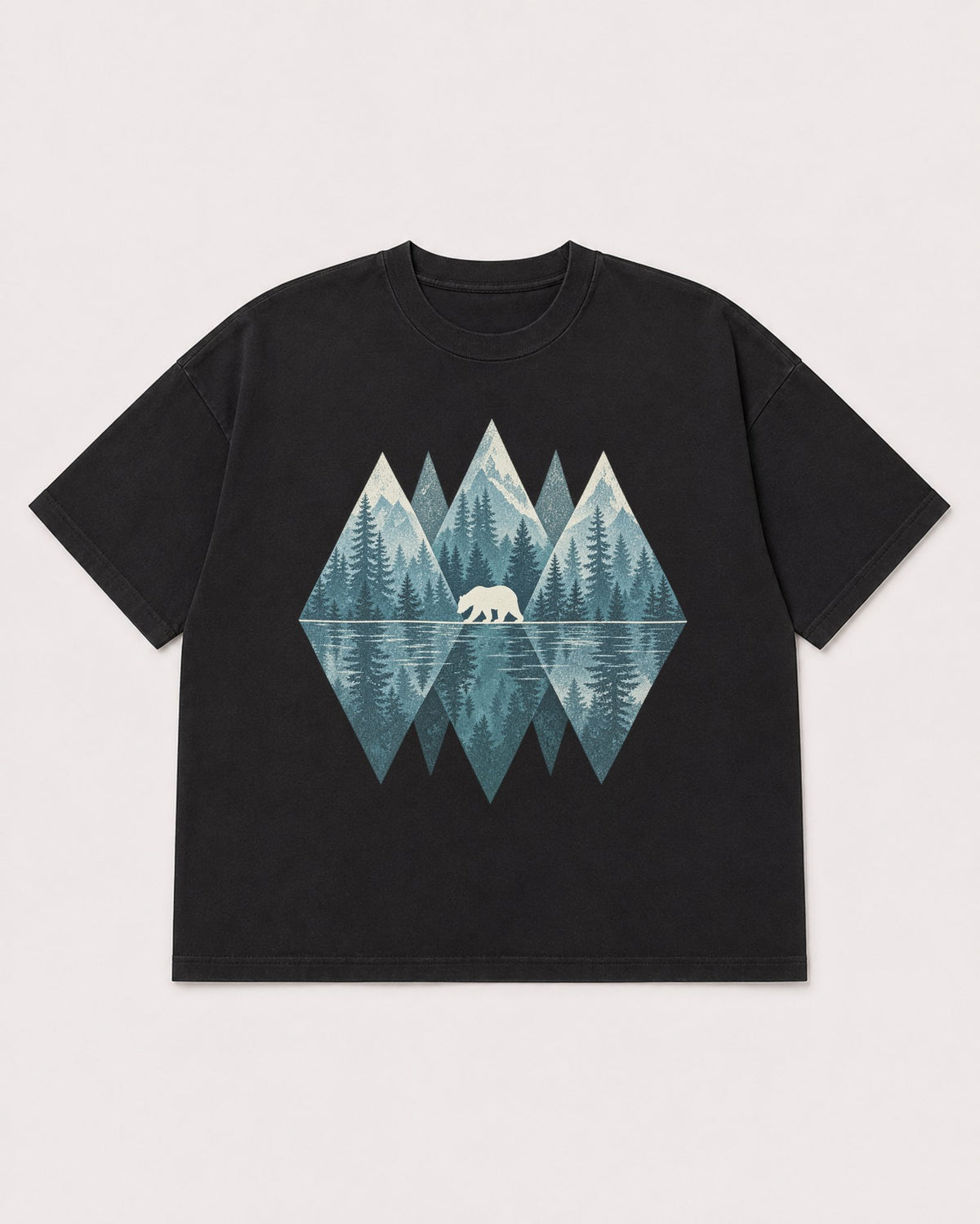 Mockup Boxy Heavyweight Tee Black product