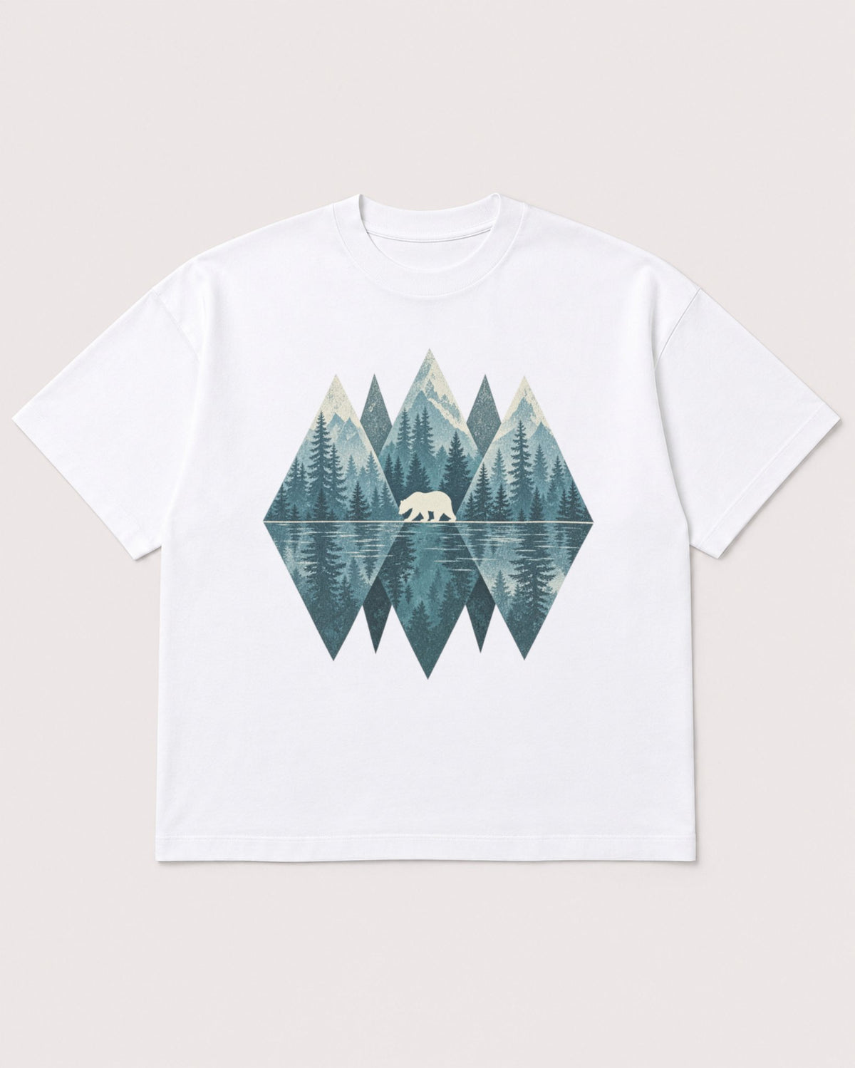 Mockup Boxy Heavyweight Tee White product