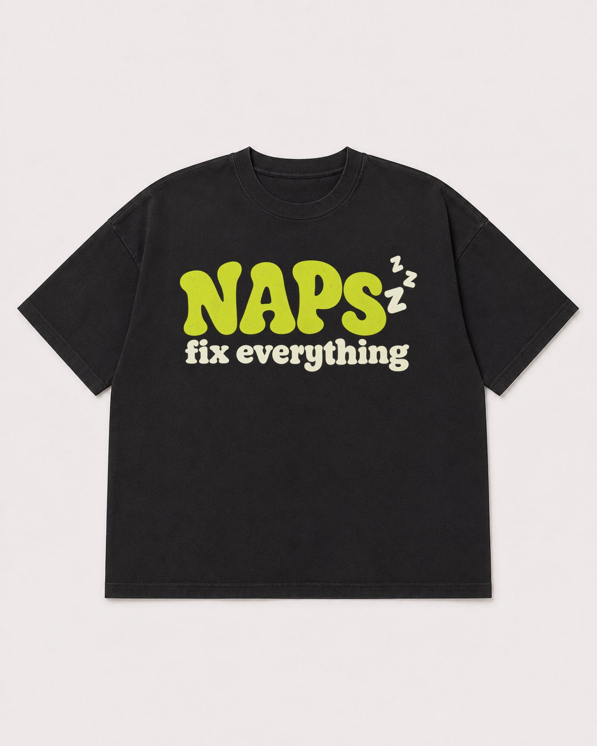 Mockup Boxy Heavyweight Tee Black product