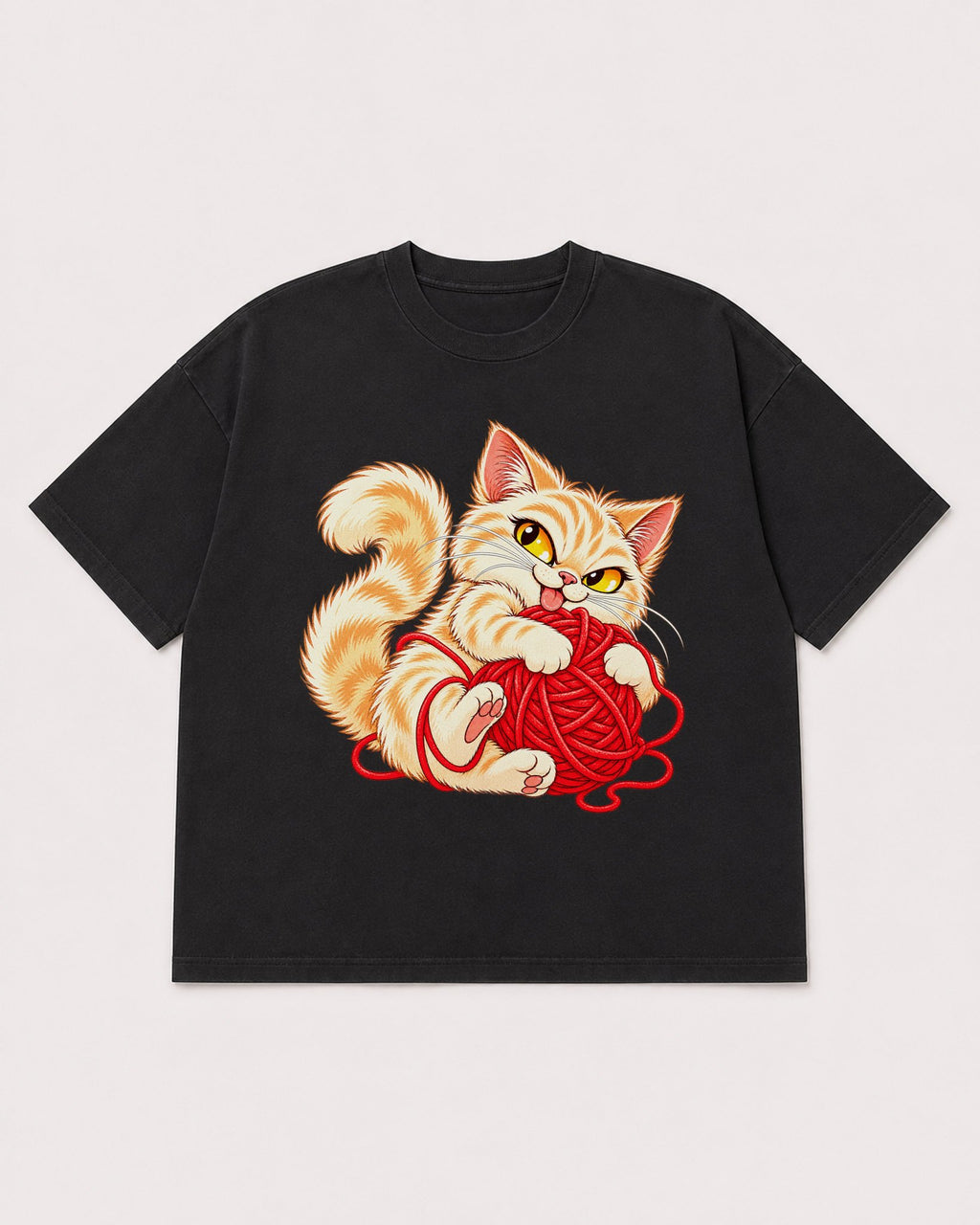 Mockup Boxy Heavyweight Tee Black product