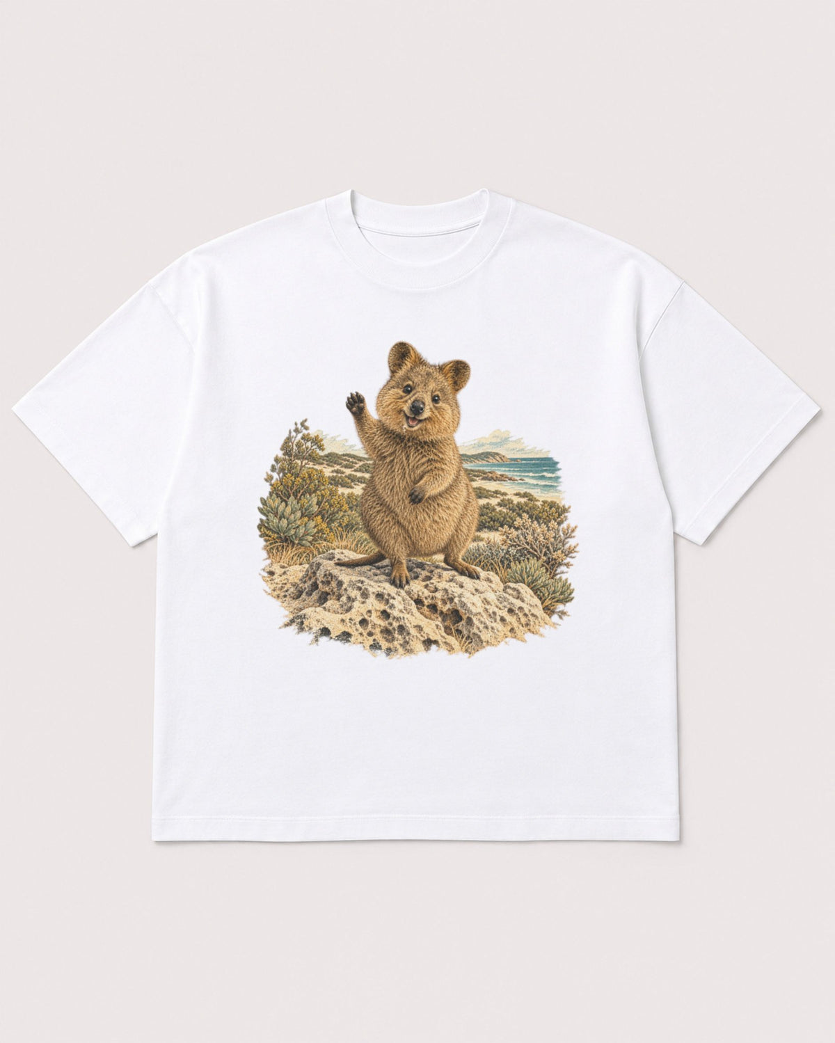 Mockup Boxy Heavyweight Tee White product