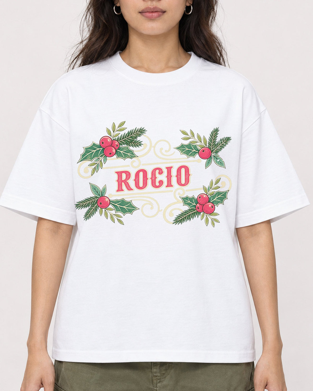 Mockup Boxy Heavyweight Tee White female close-up 02