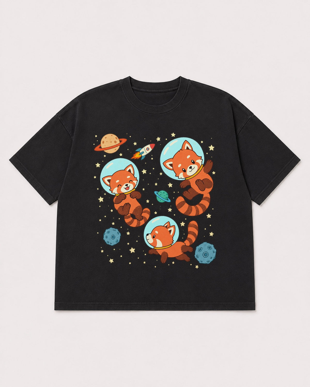 Mockup Boxy Heavyweight Tee Black product