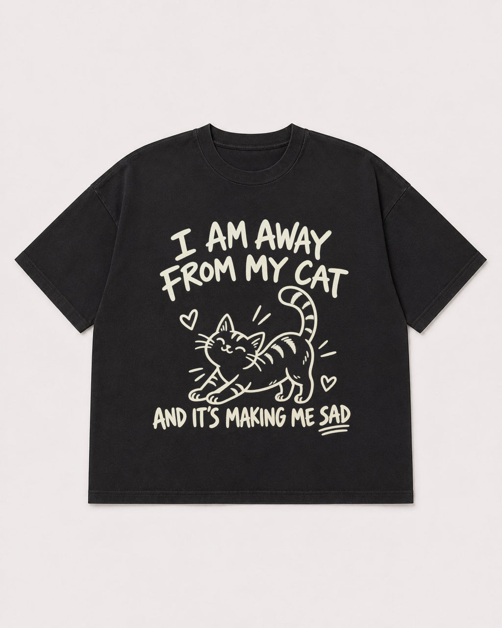 Mockup Boxy Heavyweight Tee Black product