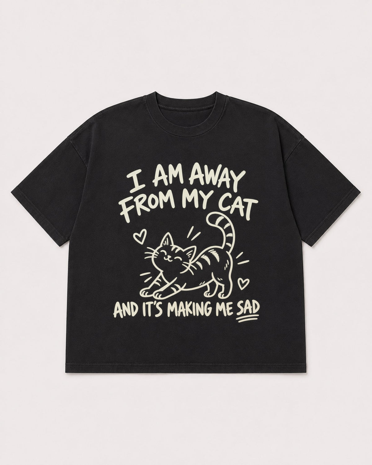 Mockup Boxy Heavyweight Tee Black product