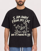 Mockup Boxy Heavyweight Tee Black male close-up 27