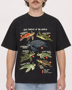 Mockup Boxy Heavyweight Tee Black male close-up 09