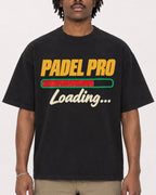 Mockup Boxy Heavyweight Tee Black male close-up 04